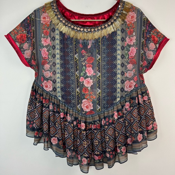 Preeti S Kapoor Sahira Peasant Top, XSP - Picture 3 of 10